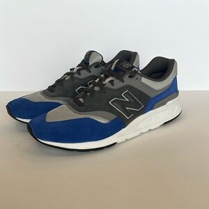 New Balance 997H Gray and Blue Athletic Shoes